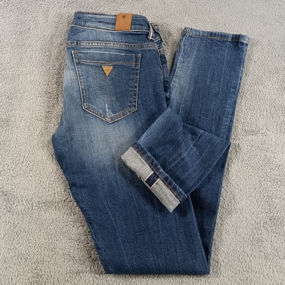 Guess Jeans Low Rise Skinny Ladies Size 8 - Picture 14 of 14
